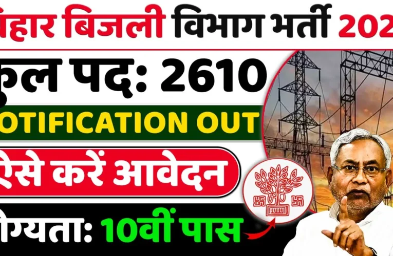Bihar Bijli Vibhag Vacancy 2024