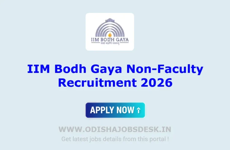IIM Bodh Gaya Non Faculty Recruitment 2026 – Apply Online 20 Junior Engineer, Office Assistant Posts